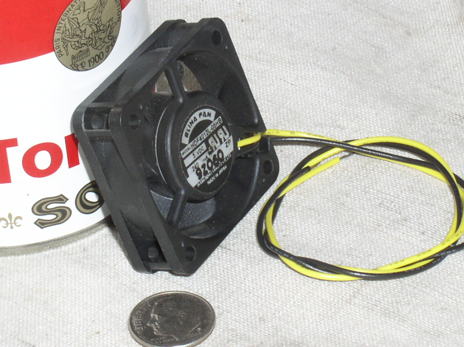 ELINA HDF4012L-05HB 1-9/16 40MM MINI 5V 5 V VOLT HI-SPEED DC BOX FAN BLOWER USA
