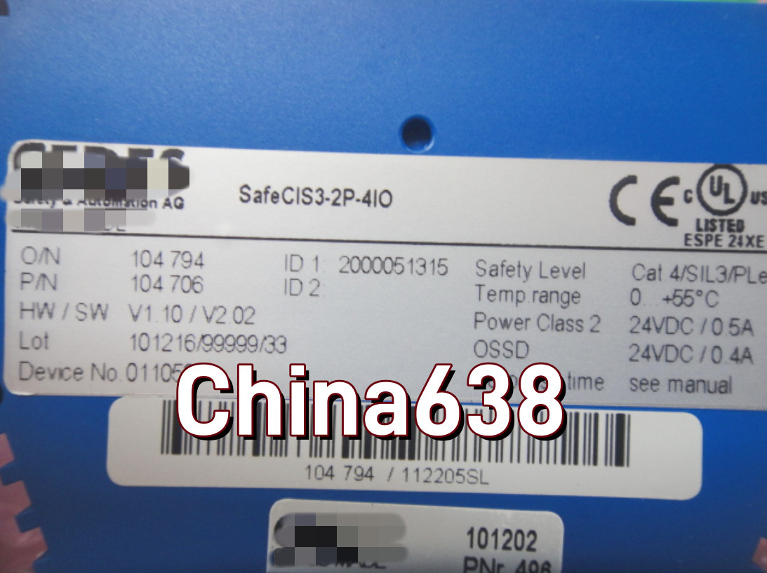 ONE USED CIS3-2P-4IO # FedEx / DHL 3-months warranty
