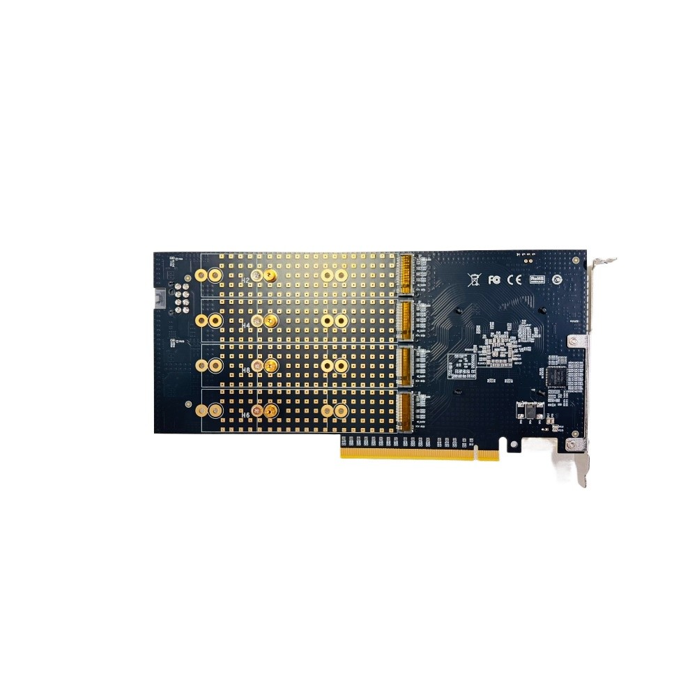 PEX8749 8Ports M.2 NVMe SSD PCI-E X16 PLX8749 Adapter M.2 IT Mode ZFS TrueNAS US