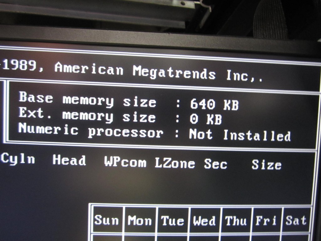 CHIPS/AMI/Intel 386SX Baby AT Motherboard 1MB RAM w/ Super VGA 6400 Video Card