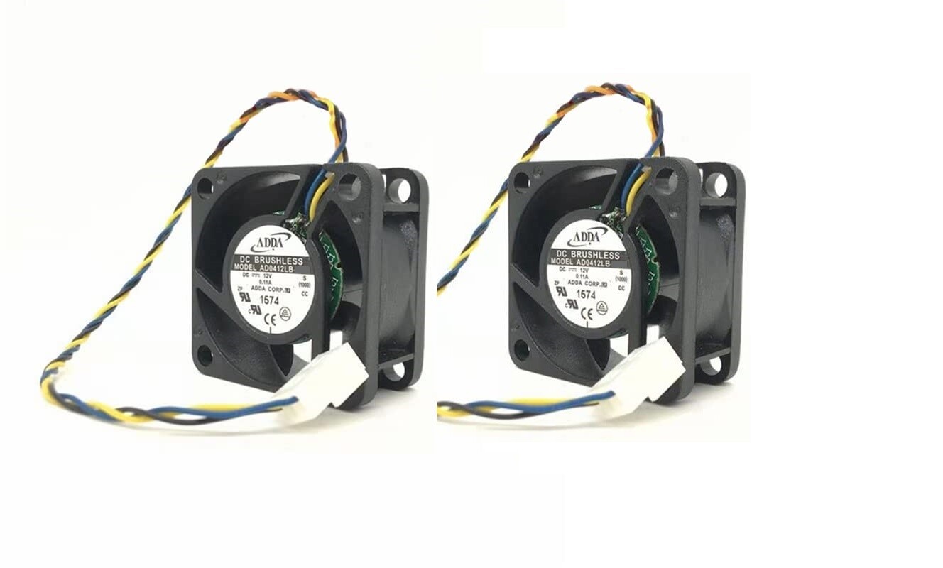 **Quiet** version 2x new replacement fans for Netgear XS712Tv2 XS712T XS716T