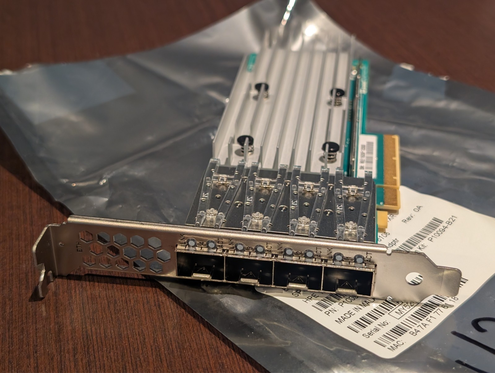 HP Marvell QL41134HLCU Ethernet 10GB 4-Port SFP+ Adapter