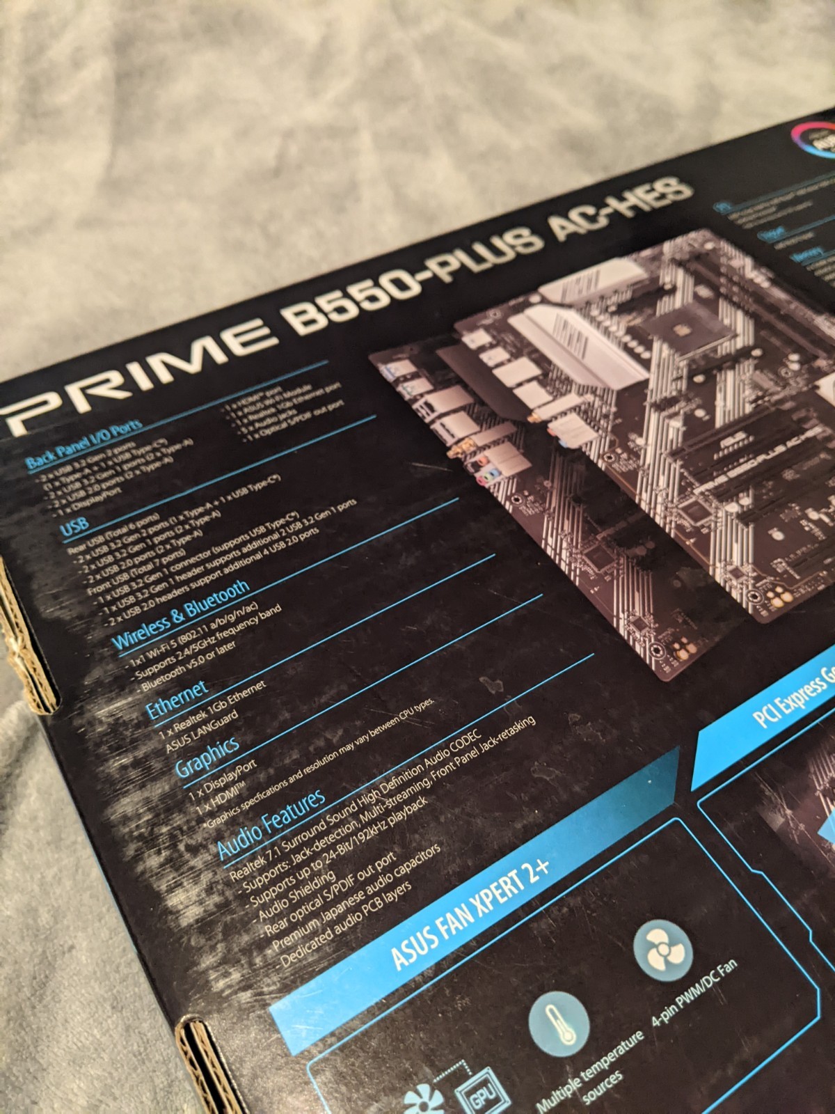 ASUS PRIME B550-Plus AC-HES AM4 ATX Motherboard, Used Once
