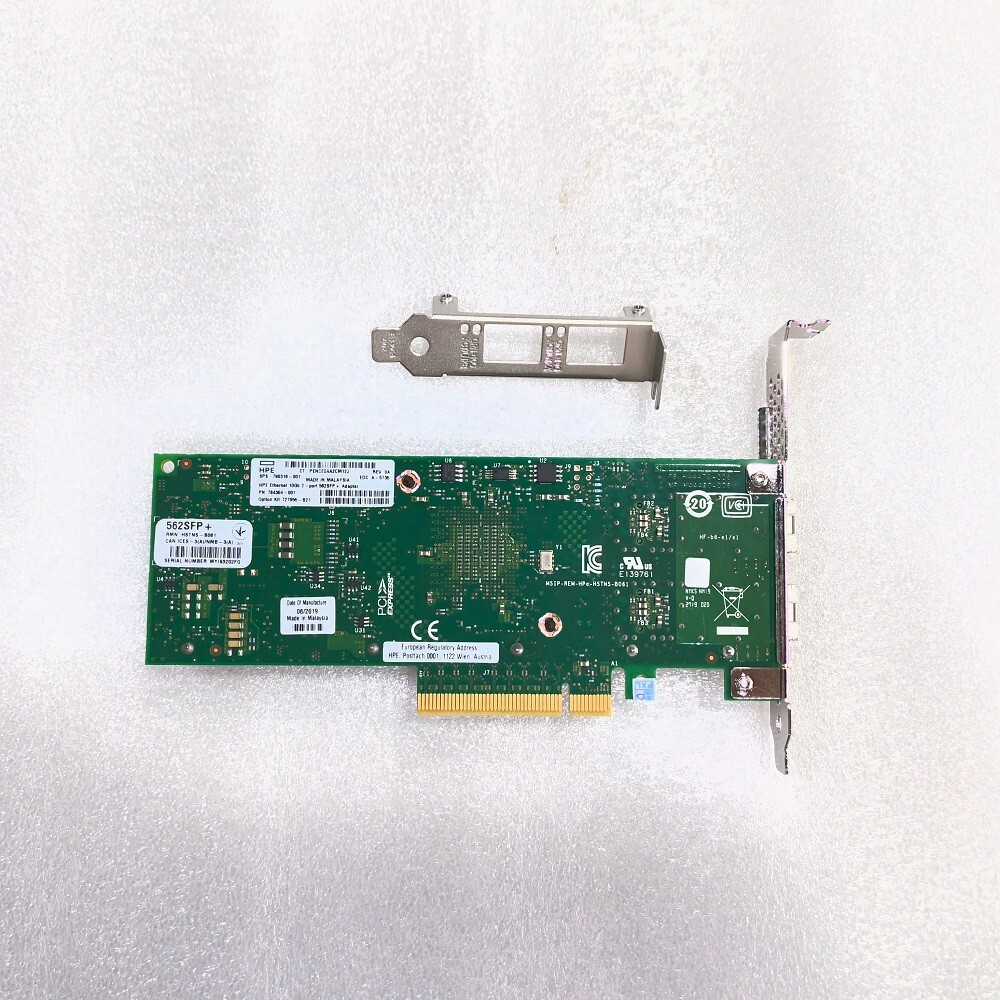 HPE 10Gb 2-port 562SFP+ Ethernet Adapter 790316-001 784304-001 727055-B21 X710