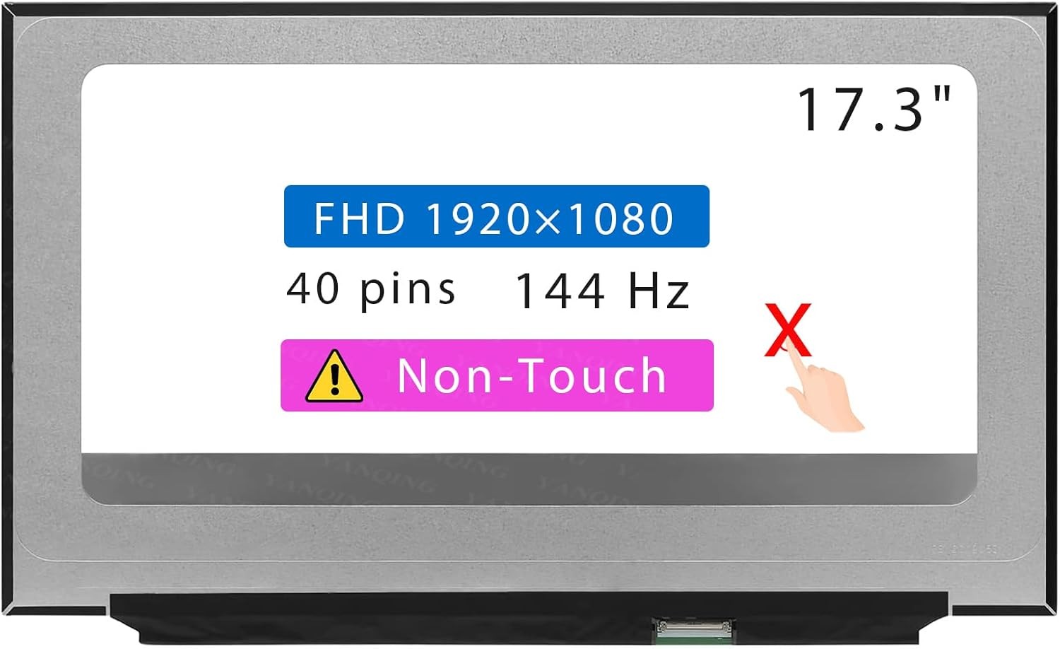 LCD Screen for ASUS Rog G713P G713PI G713PI-HX FHD 40Pin Non-Touch Display