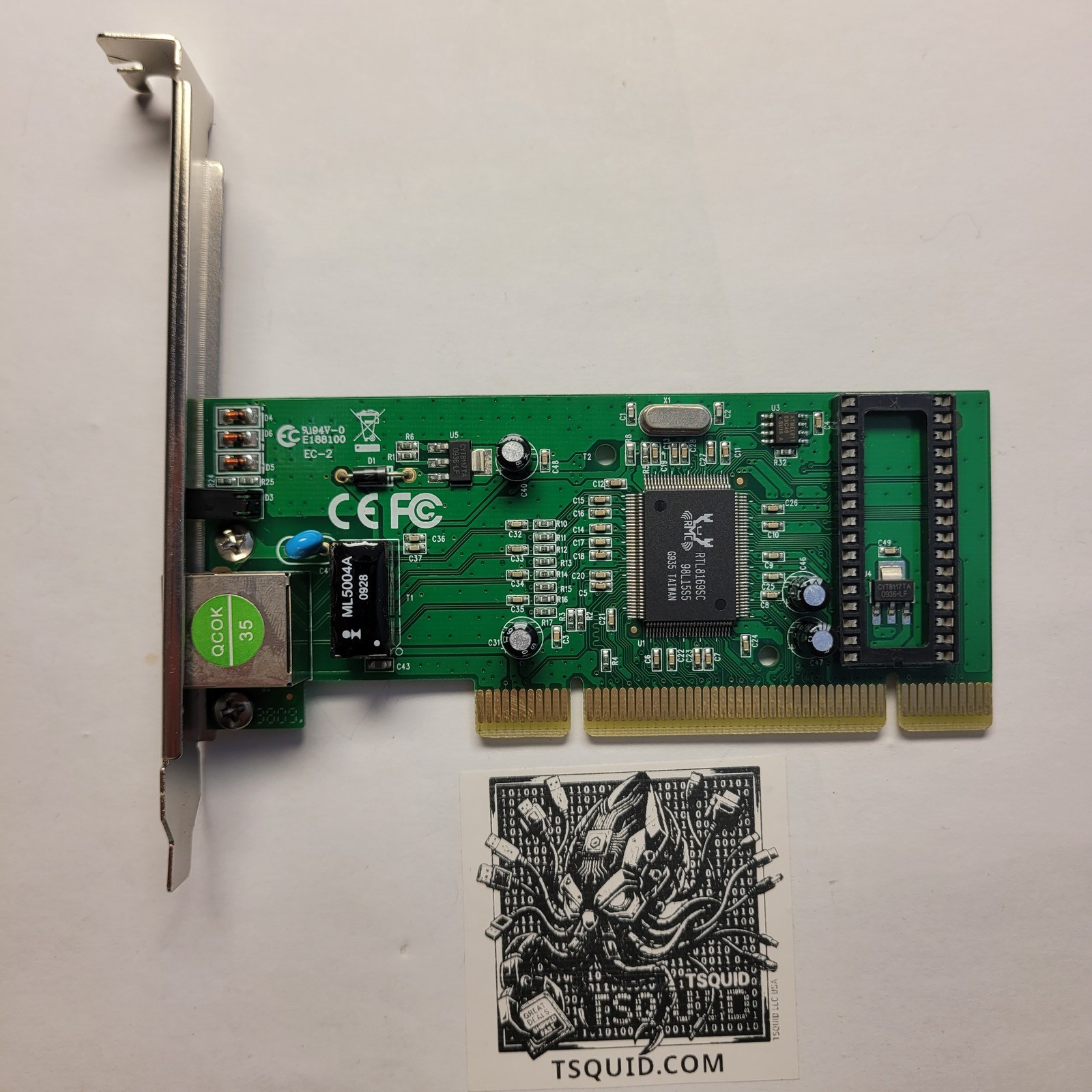 Realtek Network Card RTL8169SC Gigabit Ethernet PCI RJ45 NIC 10/100/1000 Mbps