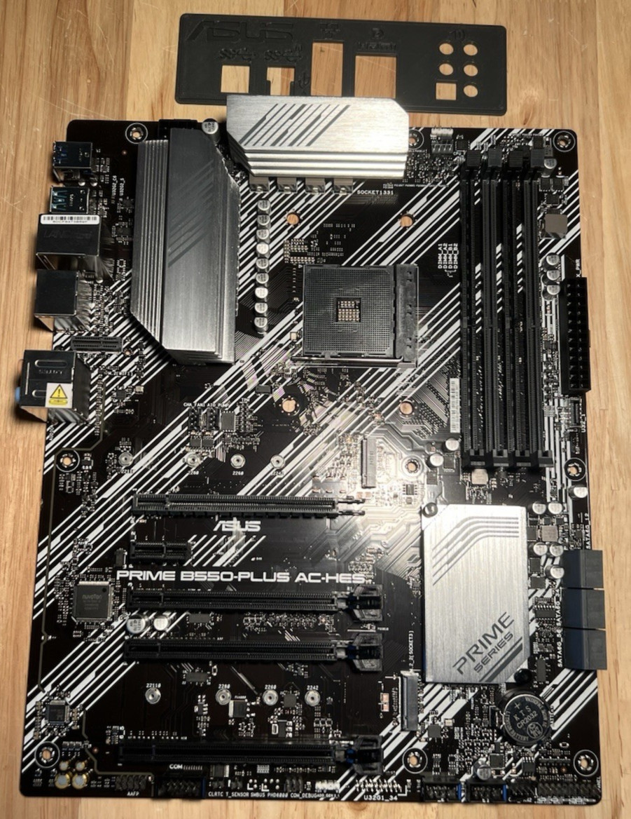 ASUS PRIME B550-PLUS AC-HES, Socket AM4, AMD Ryzen Motherboard *Please Read!*