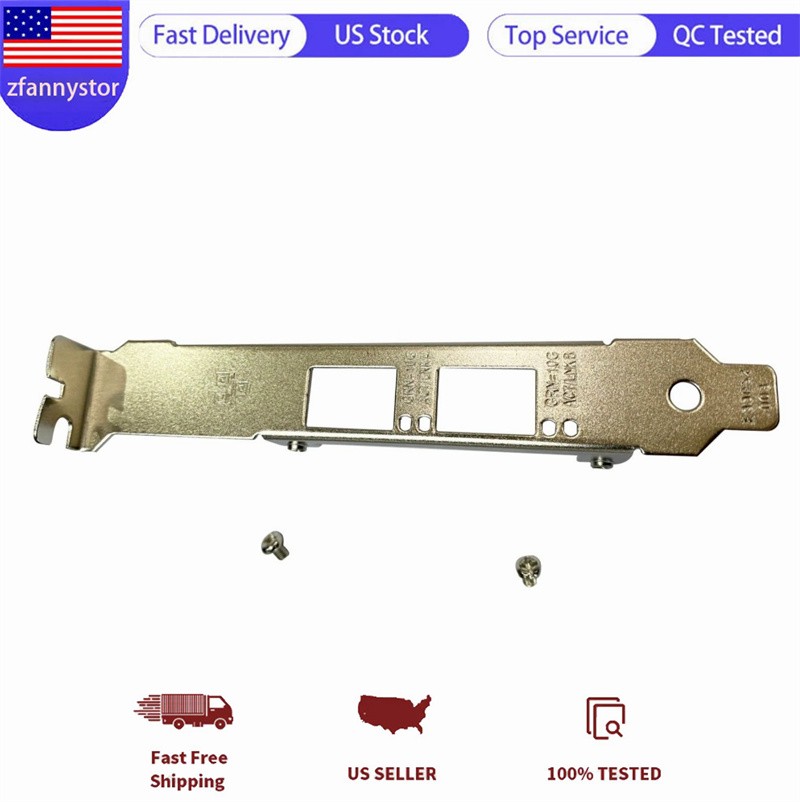 Long Full Height Bracket for Intel X520-DA2 X520-SR2 X520-LR2 X710-DA2 Screw-USK