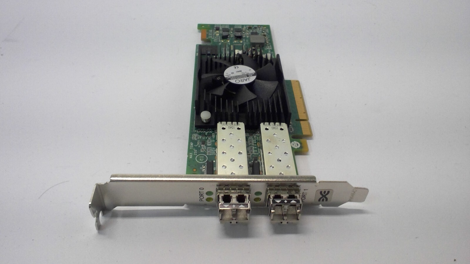 HP EMULEX LPE16002 DUAL PORT 16Gbps SFP+ PCIe FIBRE ADAPTER 0F3VJ6 w/2 SFP