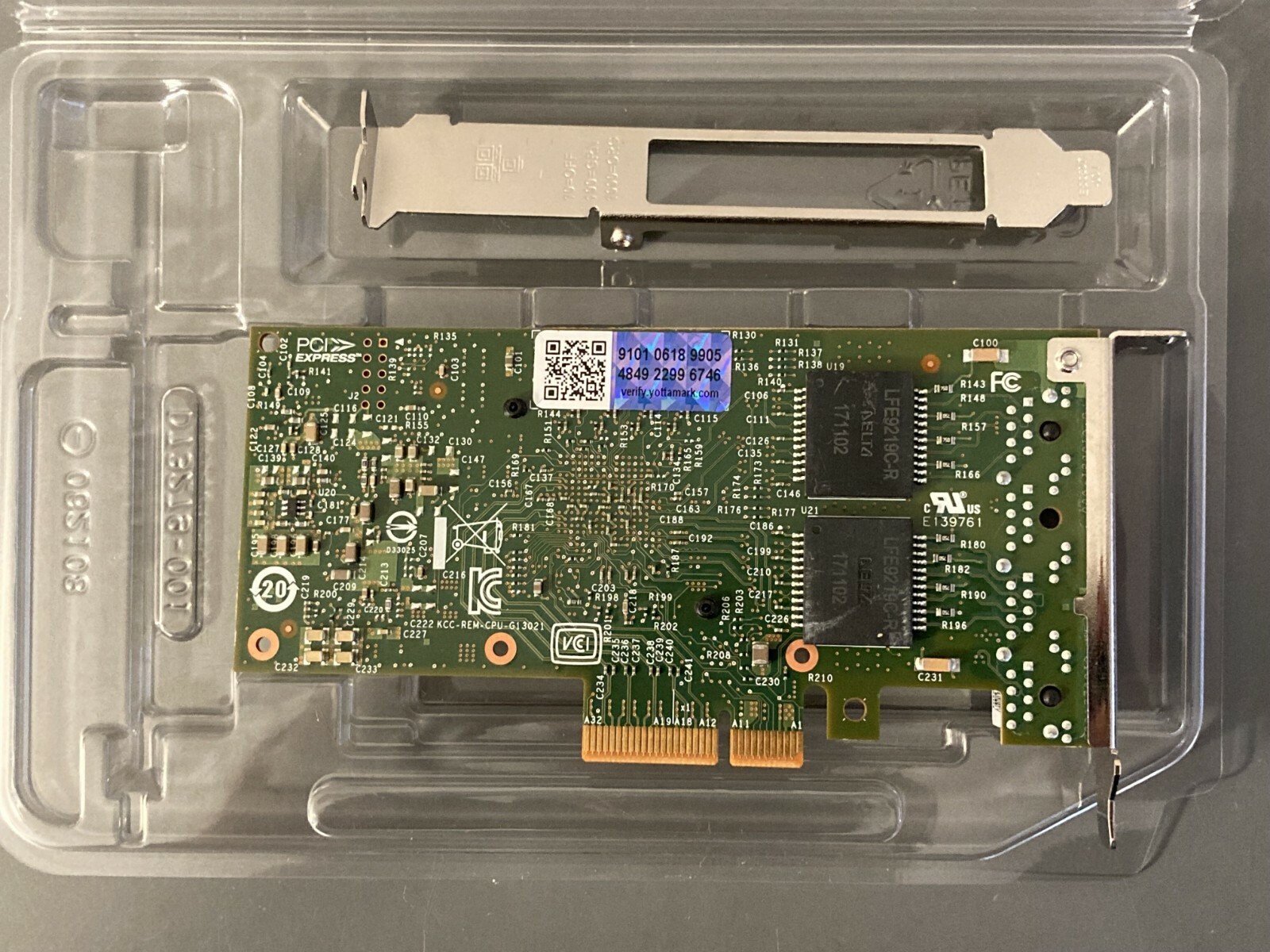 I350T4V2 Original Intel 1GbE Ethernet Server Adapter I350-T4V2 Both brackets