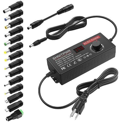 Universal Power Supply DC 24V 12V 5V 6V 9V 14V 19V Adjustable 3.5V-24V 144W