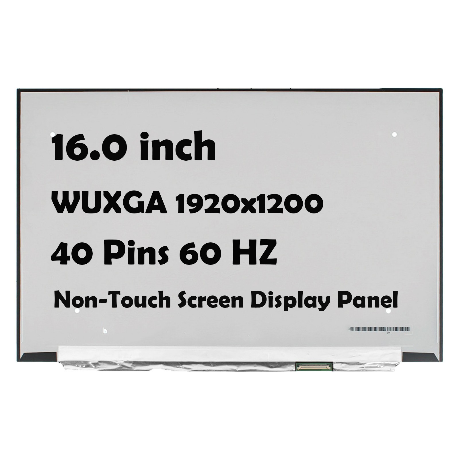 16″ N160JME-GL2 1920×1200 40PINS 60HZ LCD Non-Touch Screen Display Panel