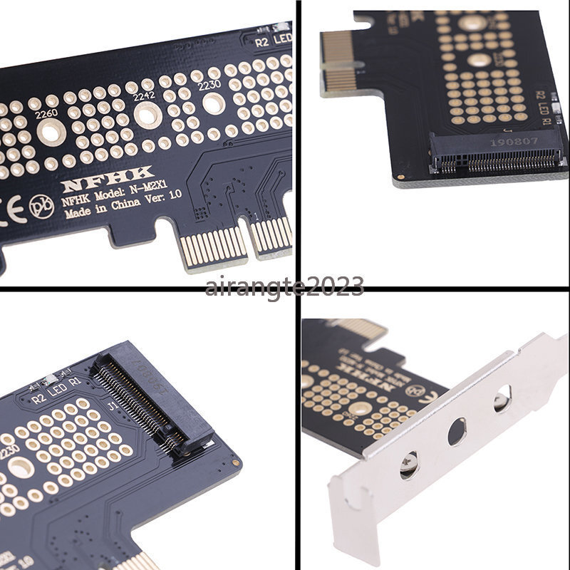NVMe PCIe M.2 NGFF SSD To PCIe X1 Adapter Card PCIe X1 To M.2 Card With Bracket