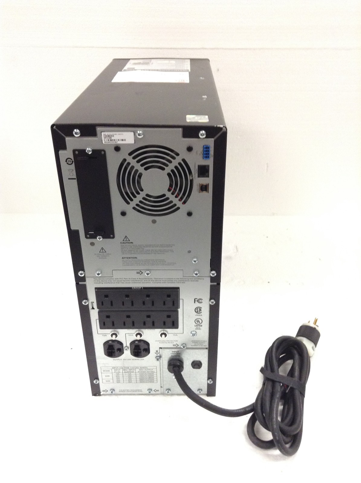 APC Smart-2200 Tower Uninterruptible Power Supply SMT2200 No Batteries FREE SHIP