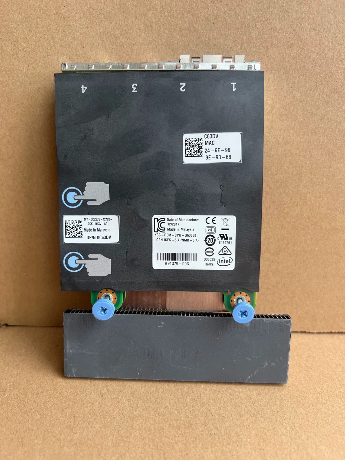 Dell C63DV Intel X520/+I350 10GB DA/SFP+ 10GB Dual Port Ethernet Card R720 R620