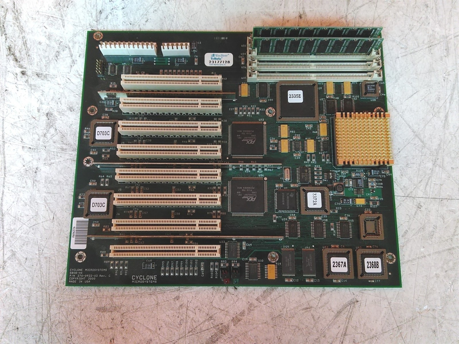 Cyclone Microsystems SB08-HX 270-0922-03 AT Board See Description