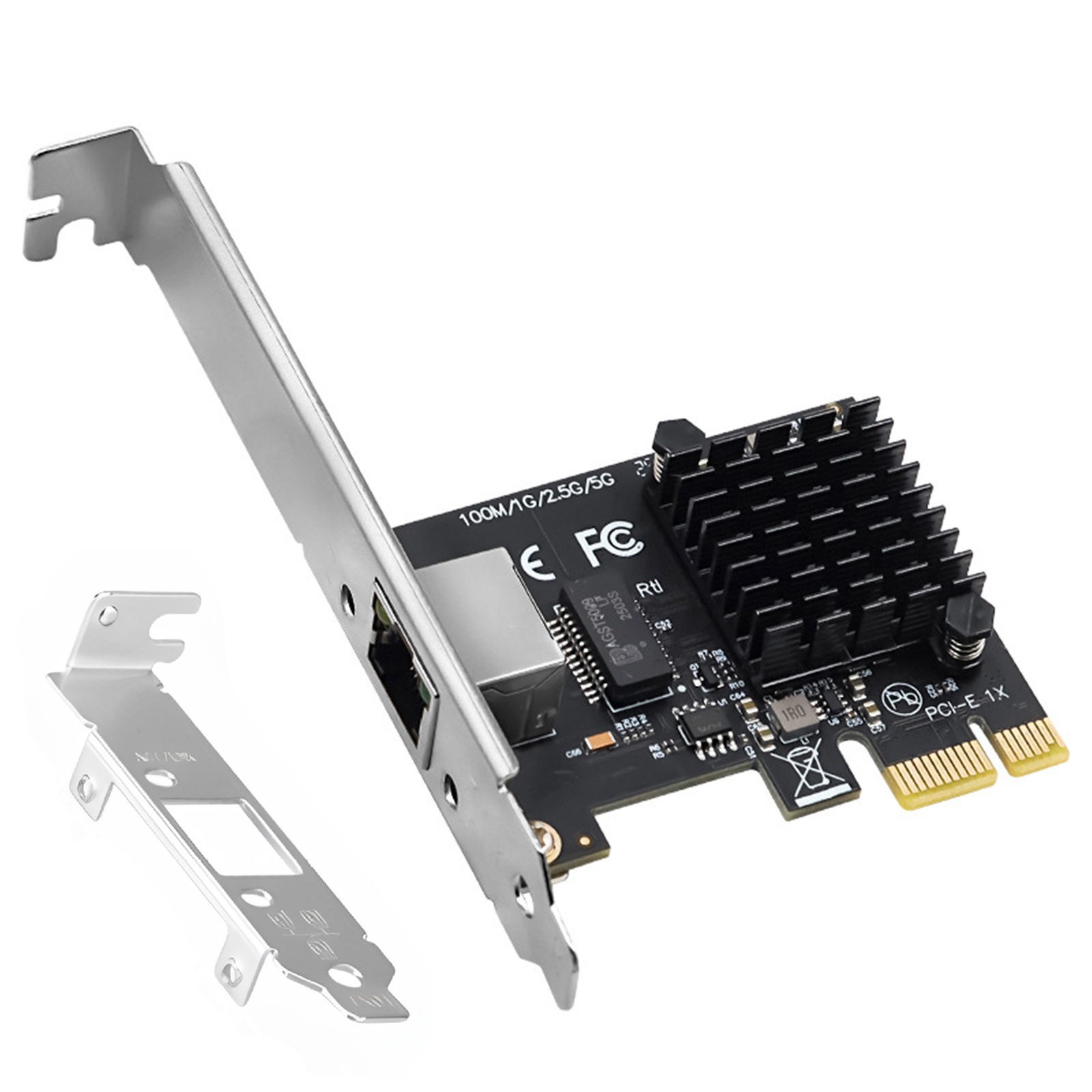 RTL8126 5Gbps PCIe X1 Network Card RJ45 Ethernet Adapter for Desktop PC Server