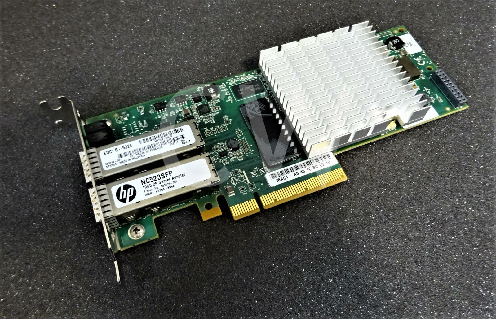 593742-001 HP NC523SFP DUAL PORT 10Gb SERVER NETWORK ADAPTER QLE3242-HP