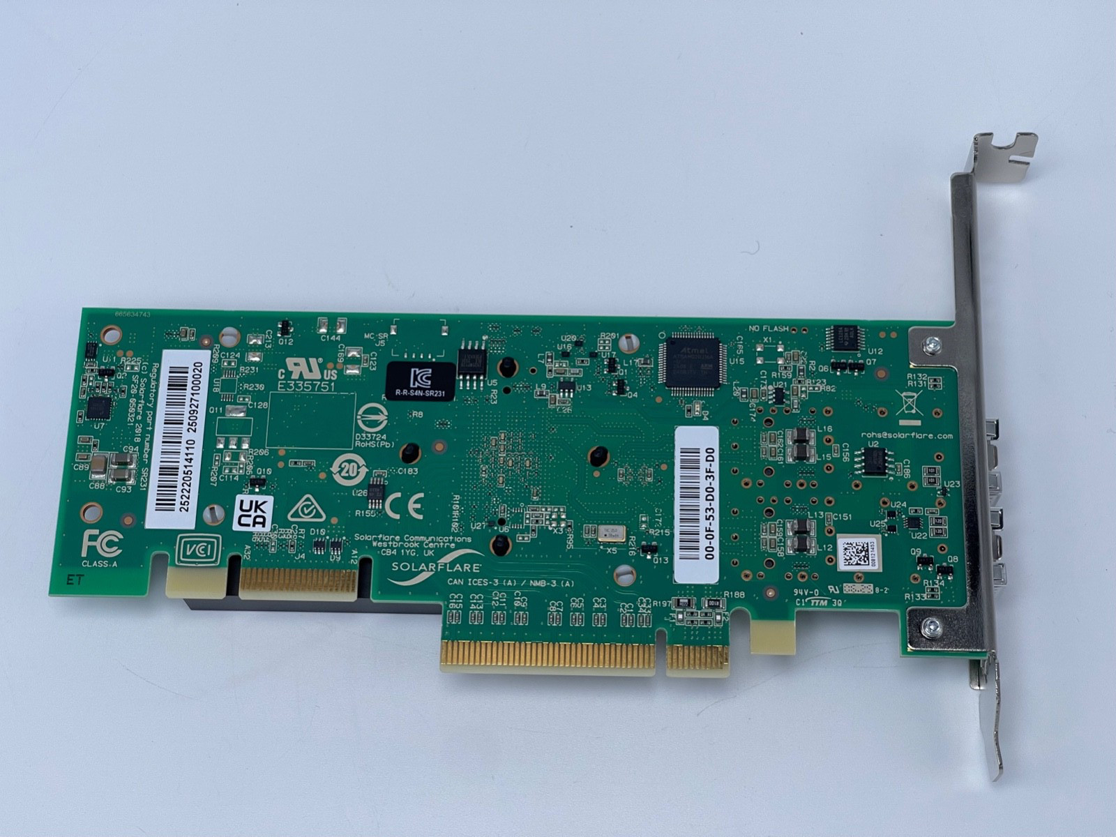 Solarflare XtremeScale X252225GPlus Dual Port 25 Gigabit SFP28 PCIe NIC G2U