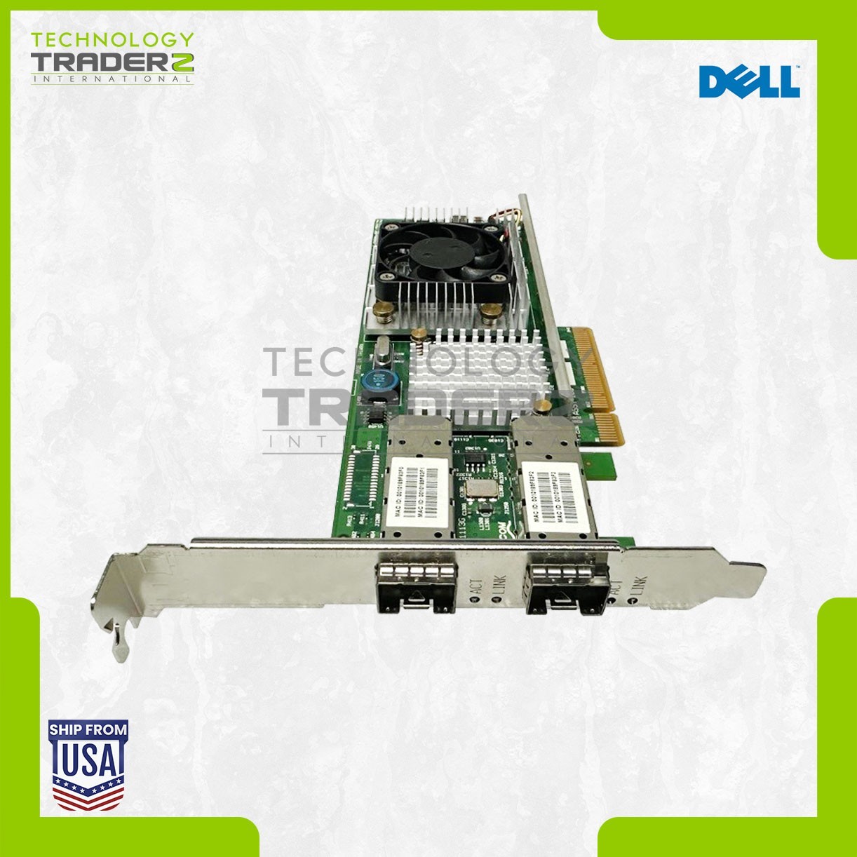 KJYD8 Dell Broadcom NetXtreme 57711 2-Port 10Gbps PCI-E X8 Network Card 0KJYD8