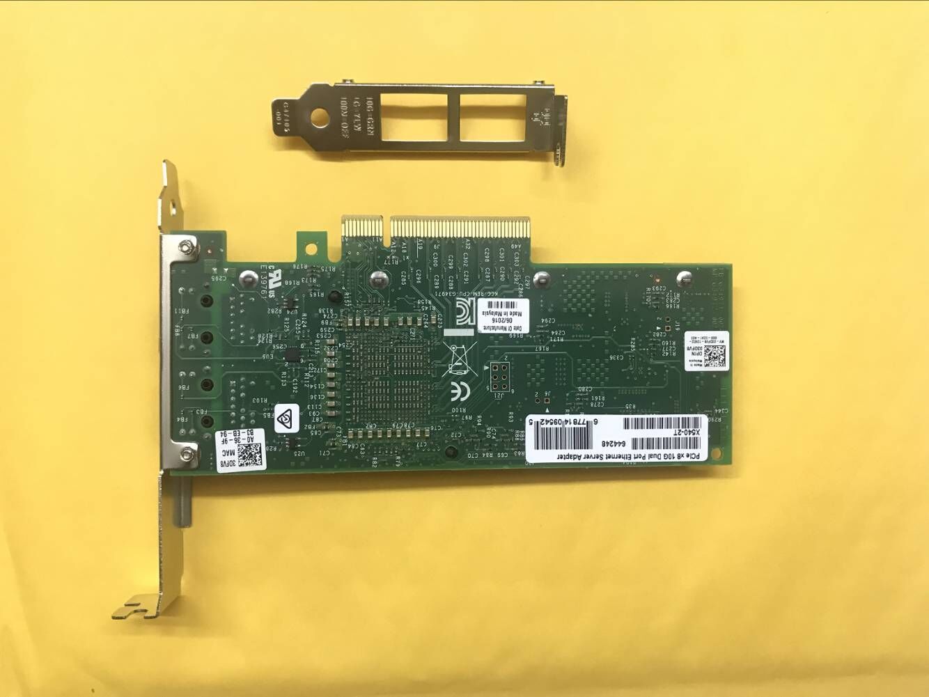 DELL X540-T2 CONVERGED DUAL PORT NETWORK ADAPTER 3DFV8 K7H46 10GbE