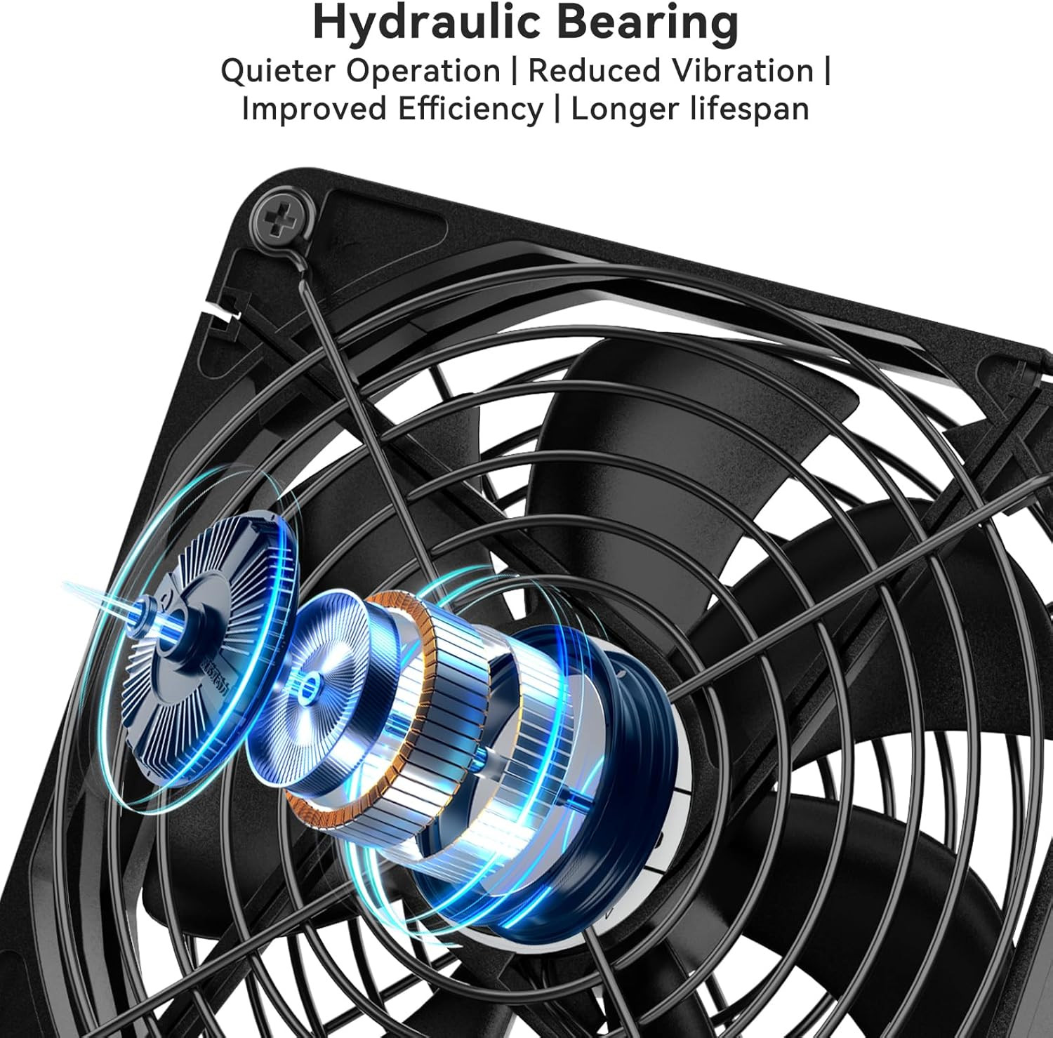 Dual USB Computer Cooling Fan High Speed 120Mm Fan Adjustable 5V USB