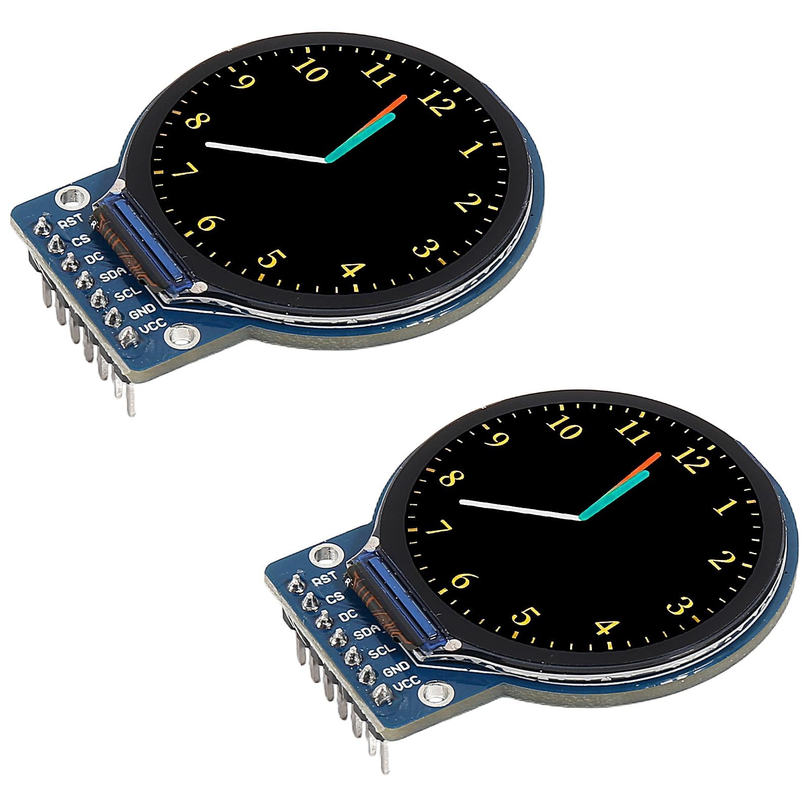 2Pcs 1.28 Inch LCD Round Screen TFT Display Board GC9A01 Driver 1.28″ TFT LCD…
