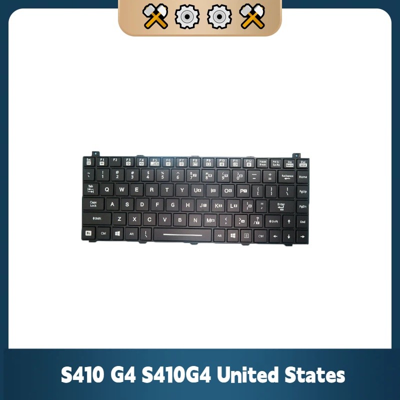 For GETAC S410 G4 S410G4 United States US With Black Frame New Backlit Keyboard