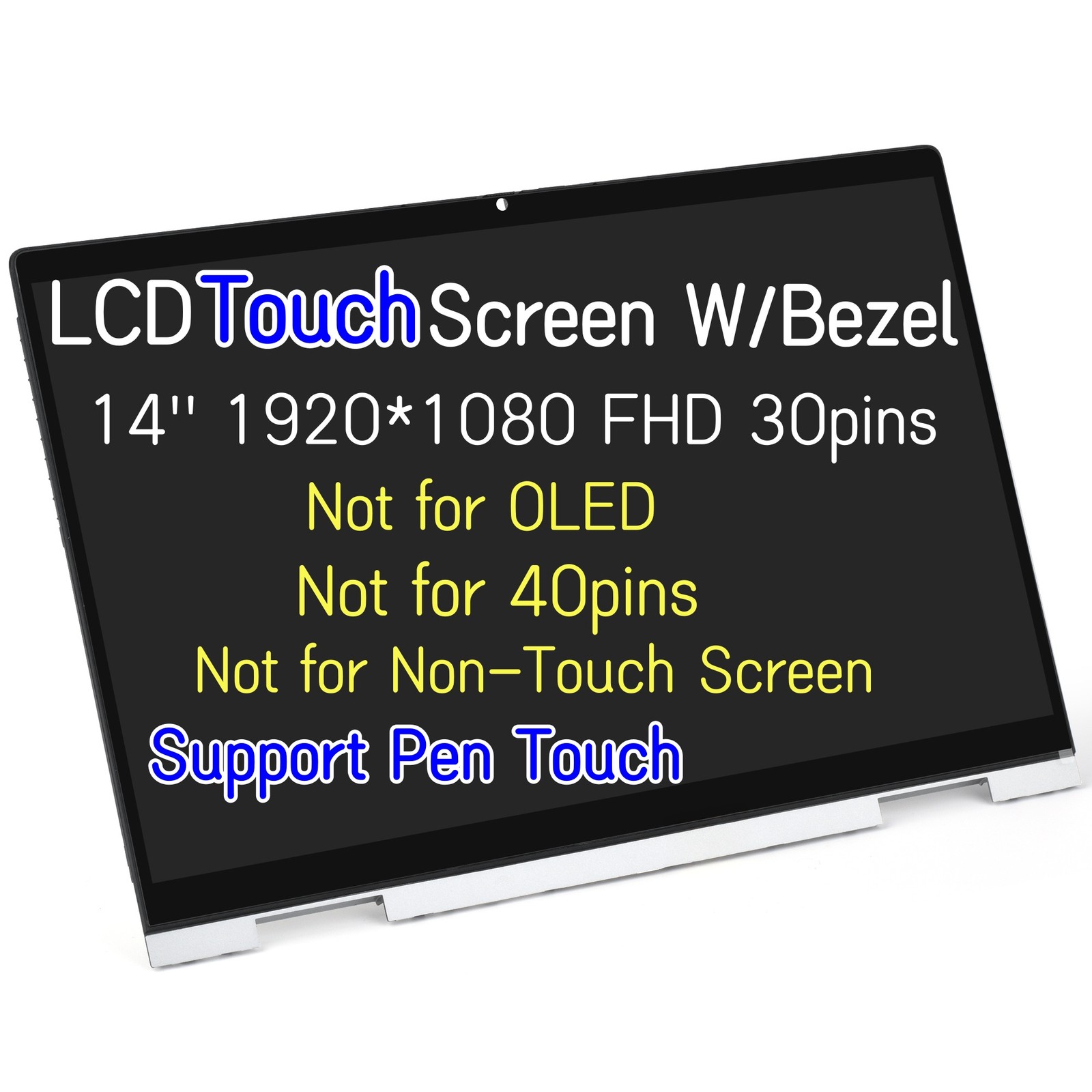 14” Lcd Touch Screen Assembly w/ Bezel For HP ENVY x360 14-ES1013DX 14-ES1023DX