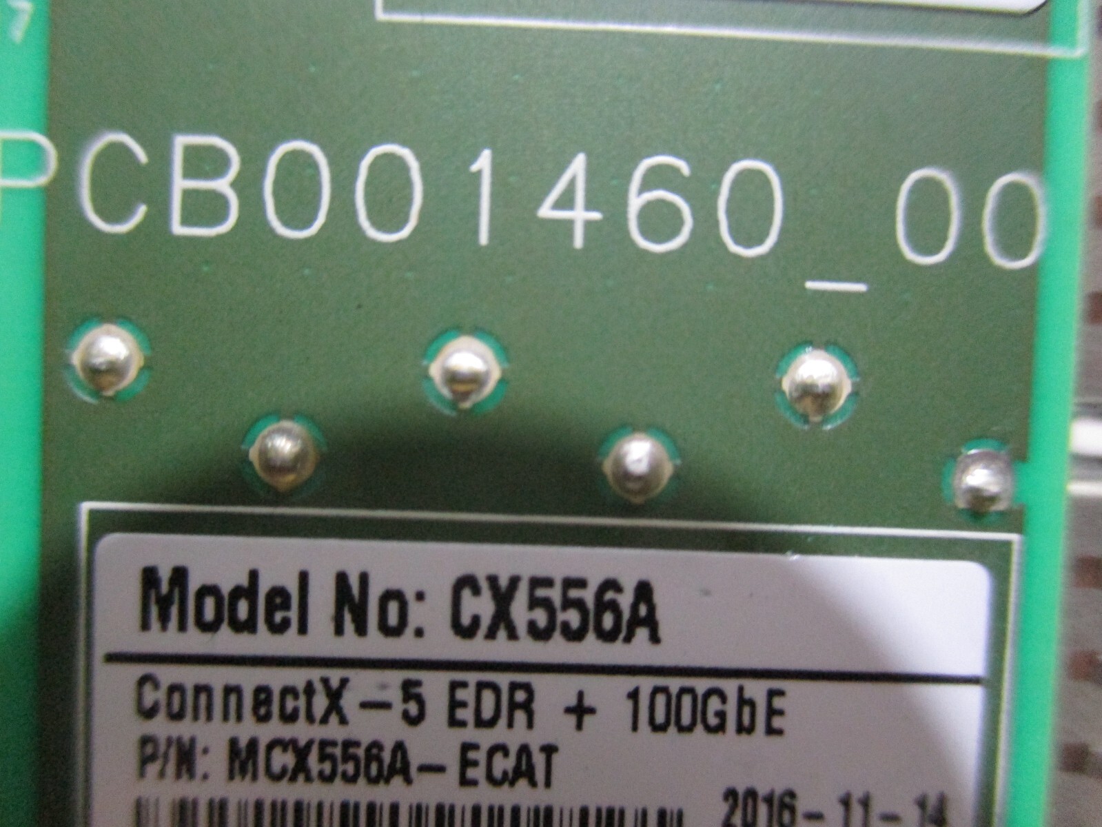 Mellanox CX556A MCX556A-ECAT REV:A1 ConnectX-5 EDR +100GBE Dual-Port