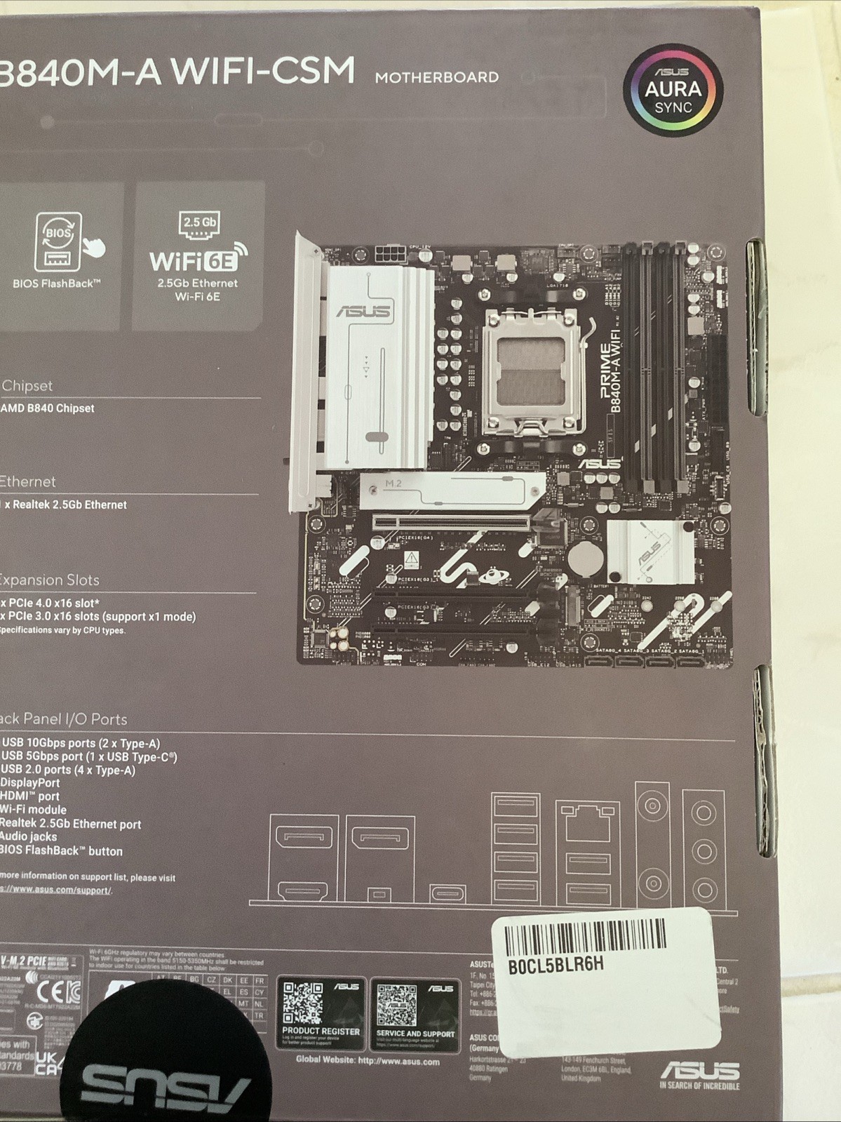 Asus Prime B840M-A WIFI-CSM Gaming Desktop Motherboard PRIME B840M-A WIFI-CSM