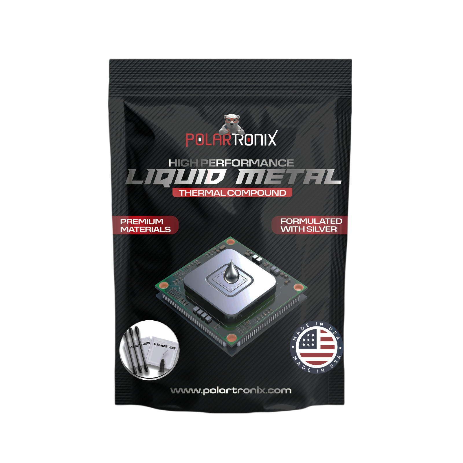 PolarTronix Liquid Metal Thermal Compound 1 gram | CPU GPU PS5 Extreme Cooling