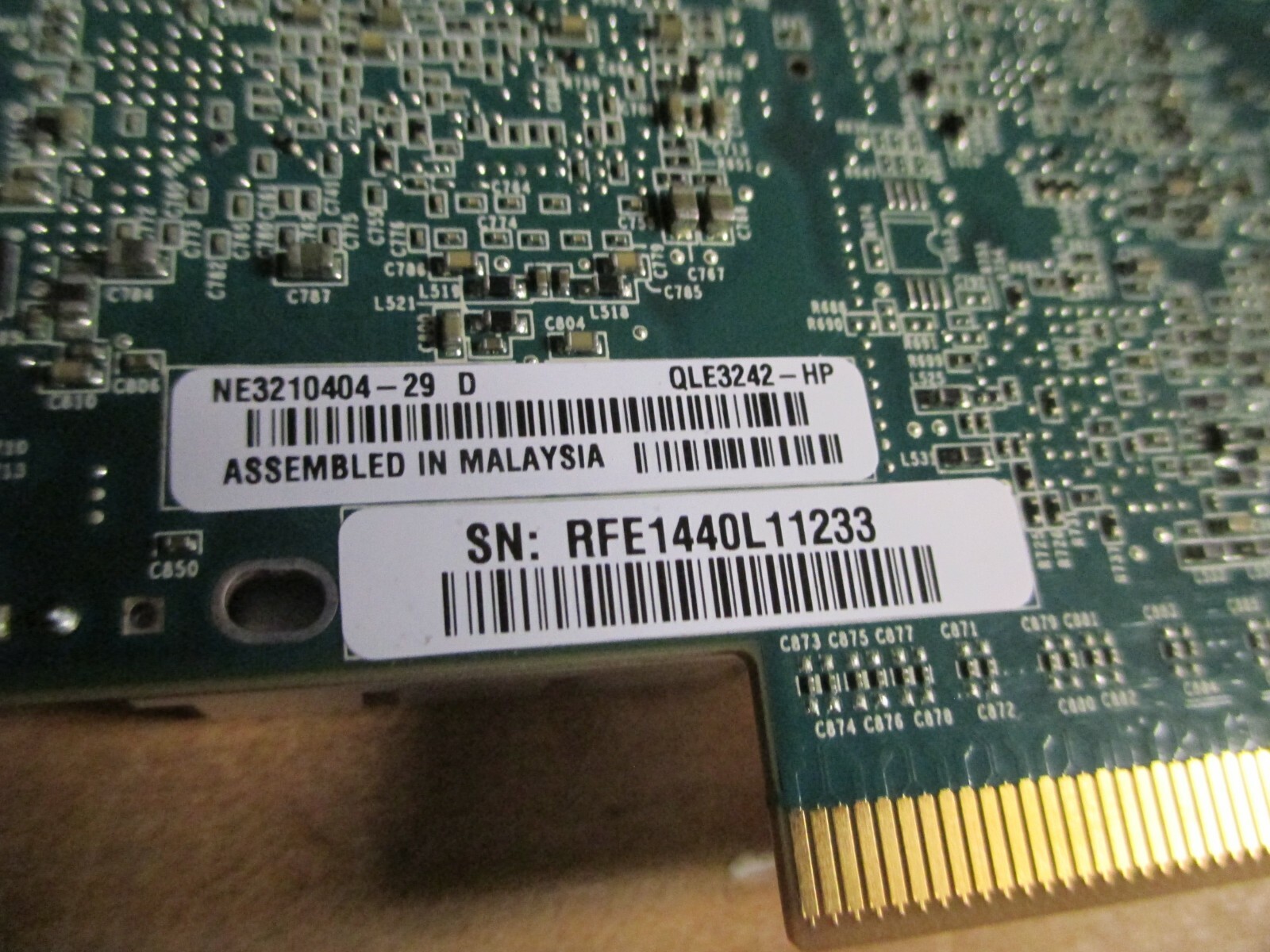 HP NC523SFP QLE3242-HP Dual Port 10Gb Ethernet 10GbE SFP