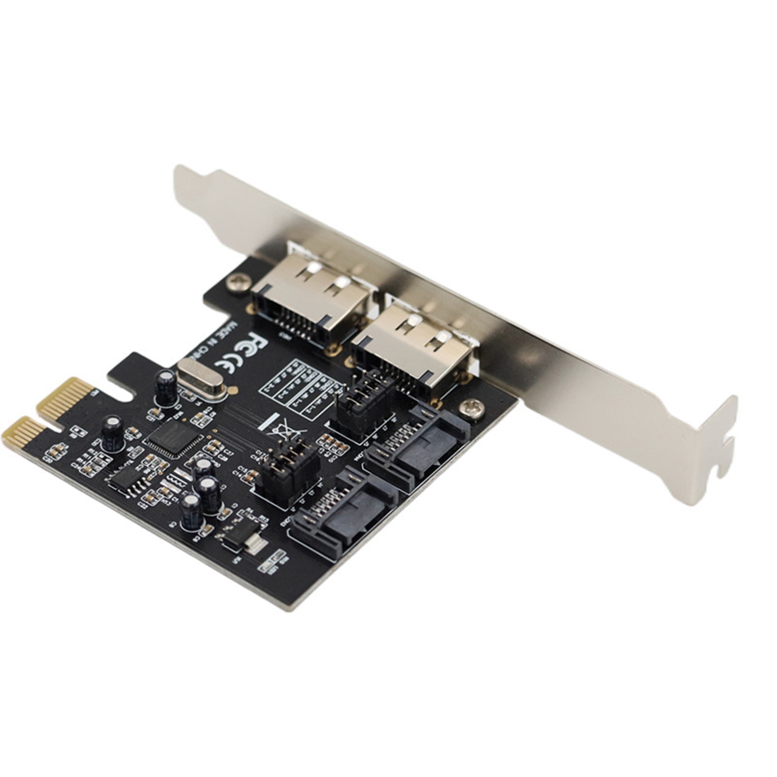 PCI-E x1 SATA 3.0 6Gb/s Add-in Card with Two SATA Ports and Two eSATA Ports