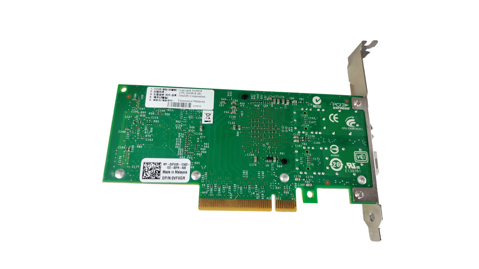 DELL X520-DA2 10Gbps 2Port Ethernet Server Adapter 0VFVGR