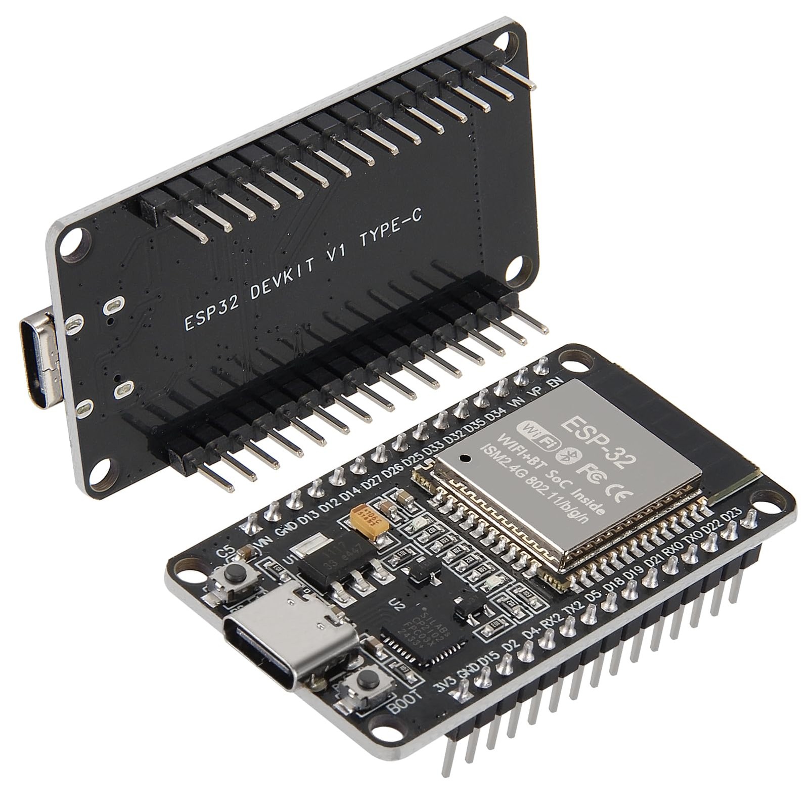 AITRIP 1PCS Type-C ESP32 ESP-WROOM-32 Development Board WiFi + Bluetooth CP2102