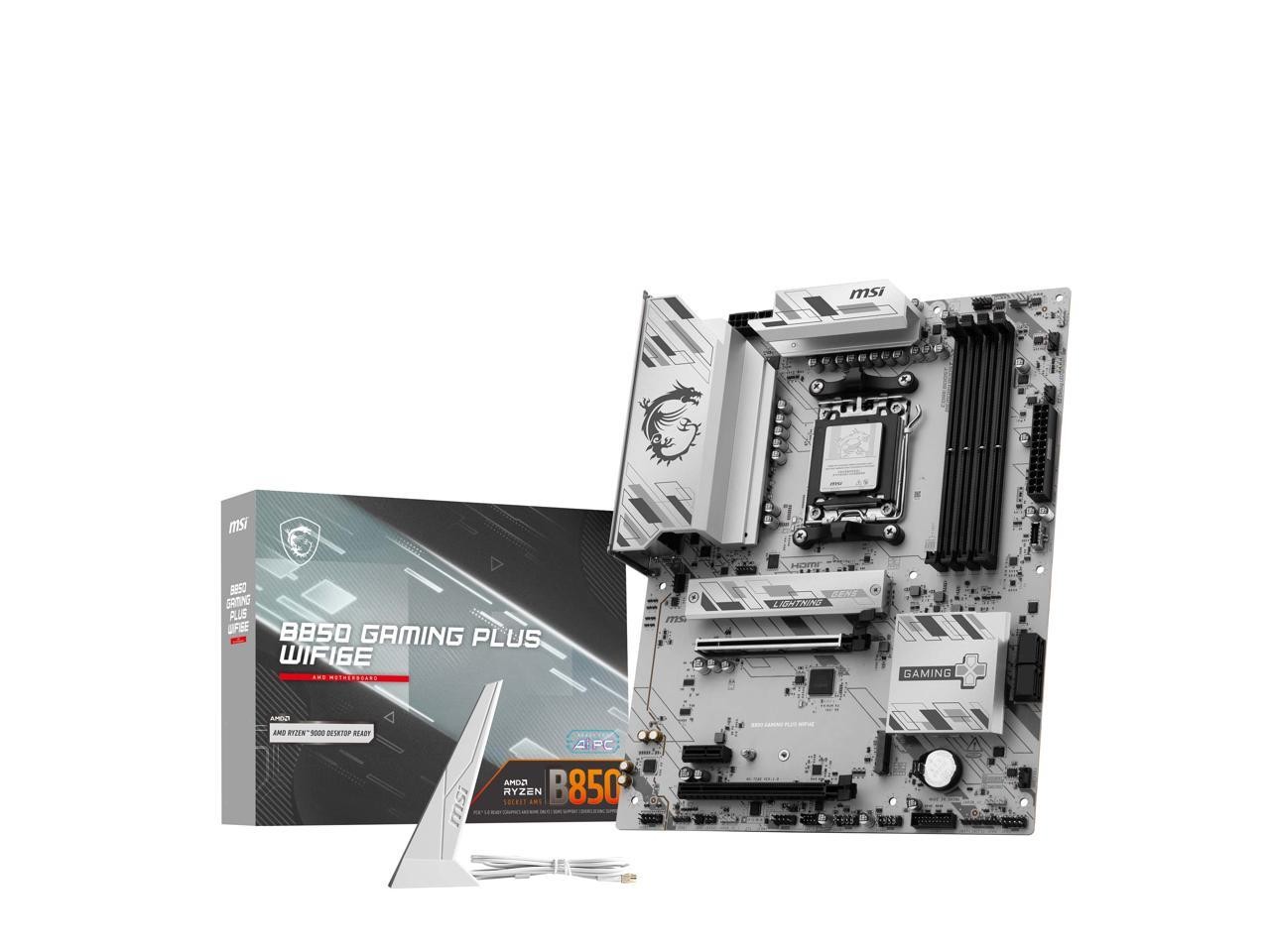 MSI B850 GAMING PLUS WIFI6E AM5 AMD B850 SATA 6Gb/s 5G Network Wi-Fi7 DDR5 Mothe
