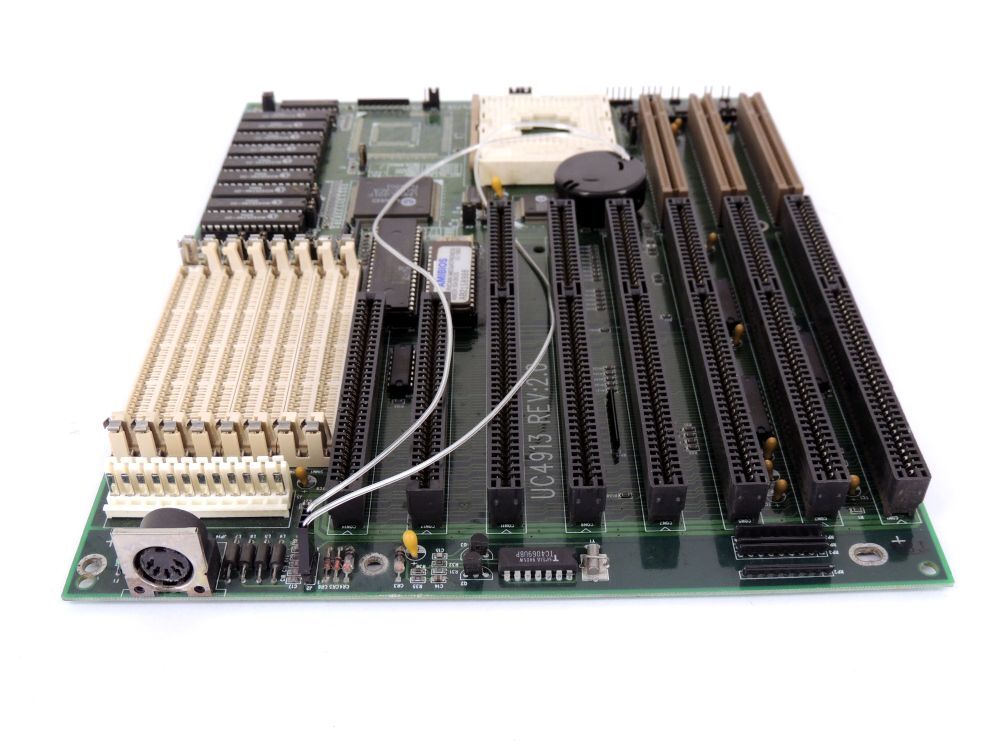 Ecs Uc4913 Retro Computer Mainboard Socket 3 Pc Motherboard Umc Chip 256kb Cache