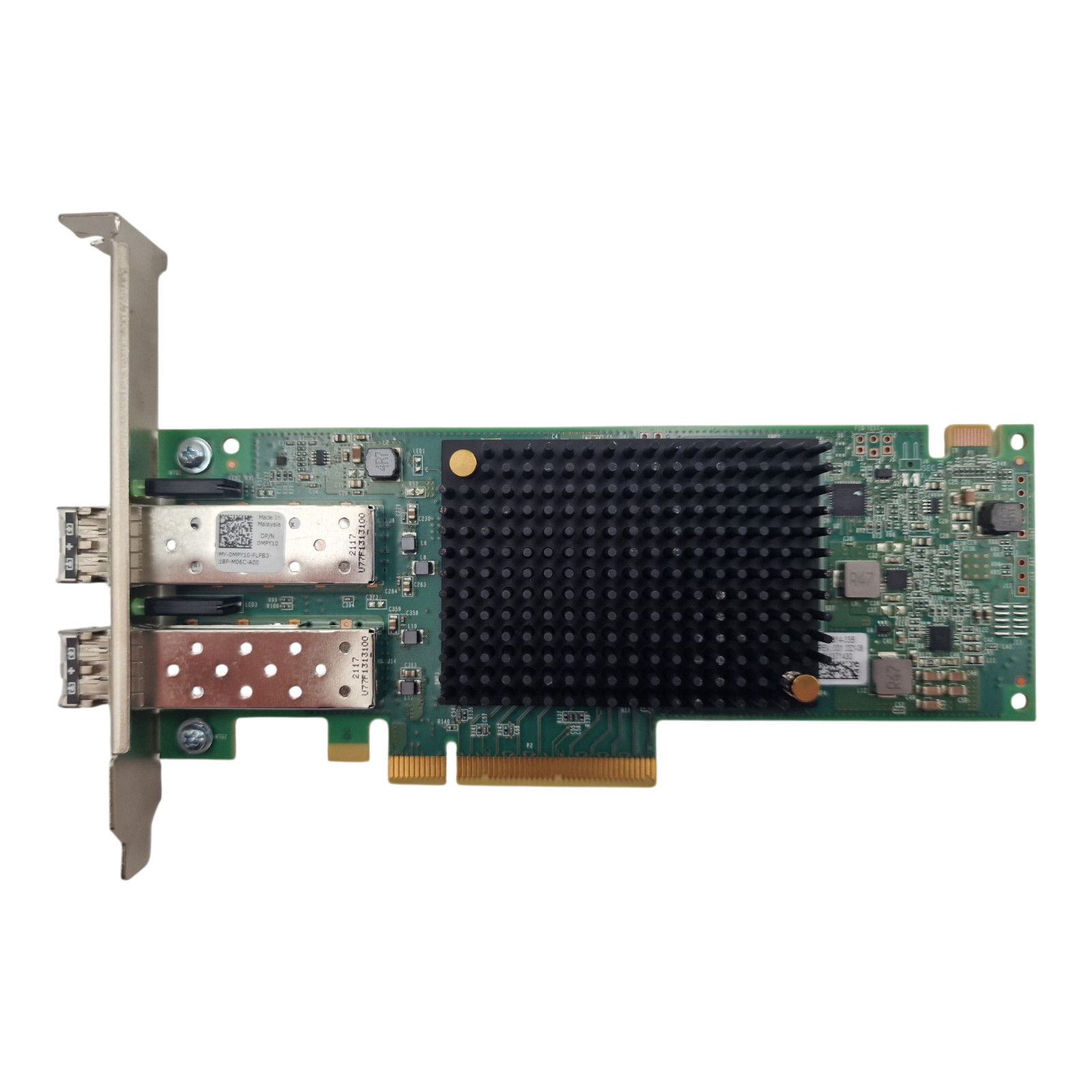 NEW Dell Emulex LPe35002 Dual Port 32Gb FC SFP+ HBA HH+FH MPY10 + 2x 32Gb SFP+