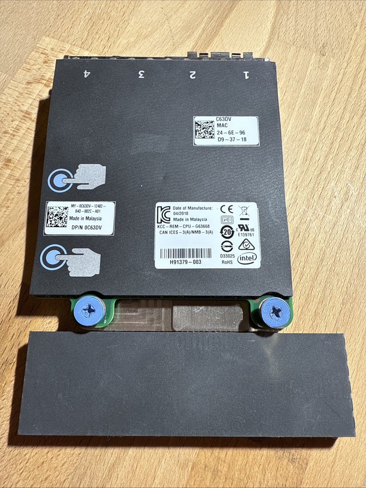 Dell C63DV Intel X520/I350 Quad Port Network Daughter Card
