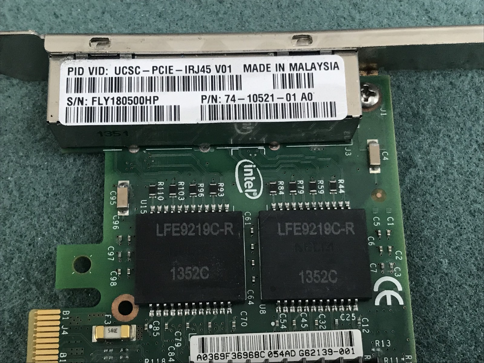 Intel UCSC-PCIE-IRJ45 1 Gbps X4 RJ-45 Ethernet Network Adapter – NET10A