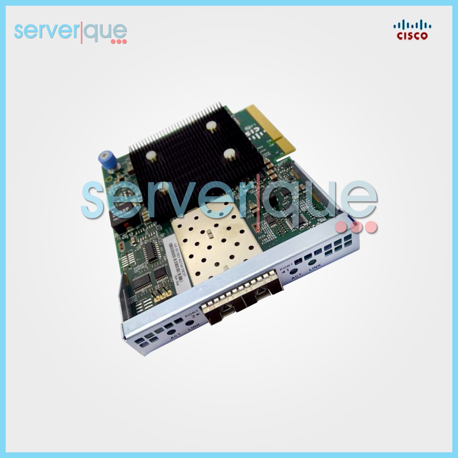 UCSC-MLOM-CSC-02 Cisco 10Gbps Dual-Port PCIe 2.0 x8 SFP+ Network Interface Card