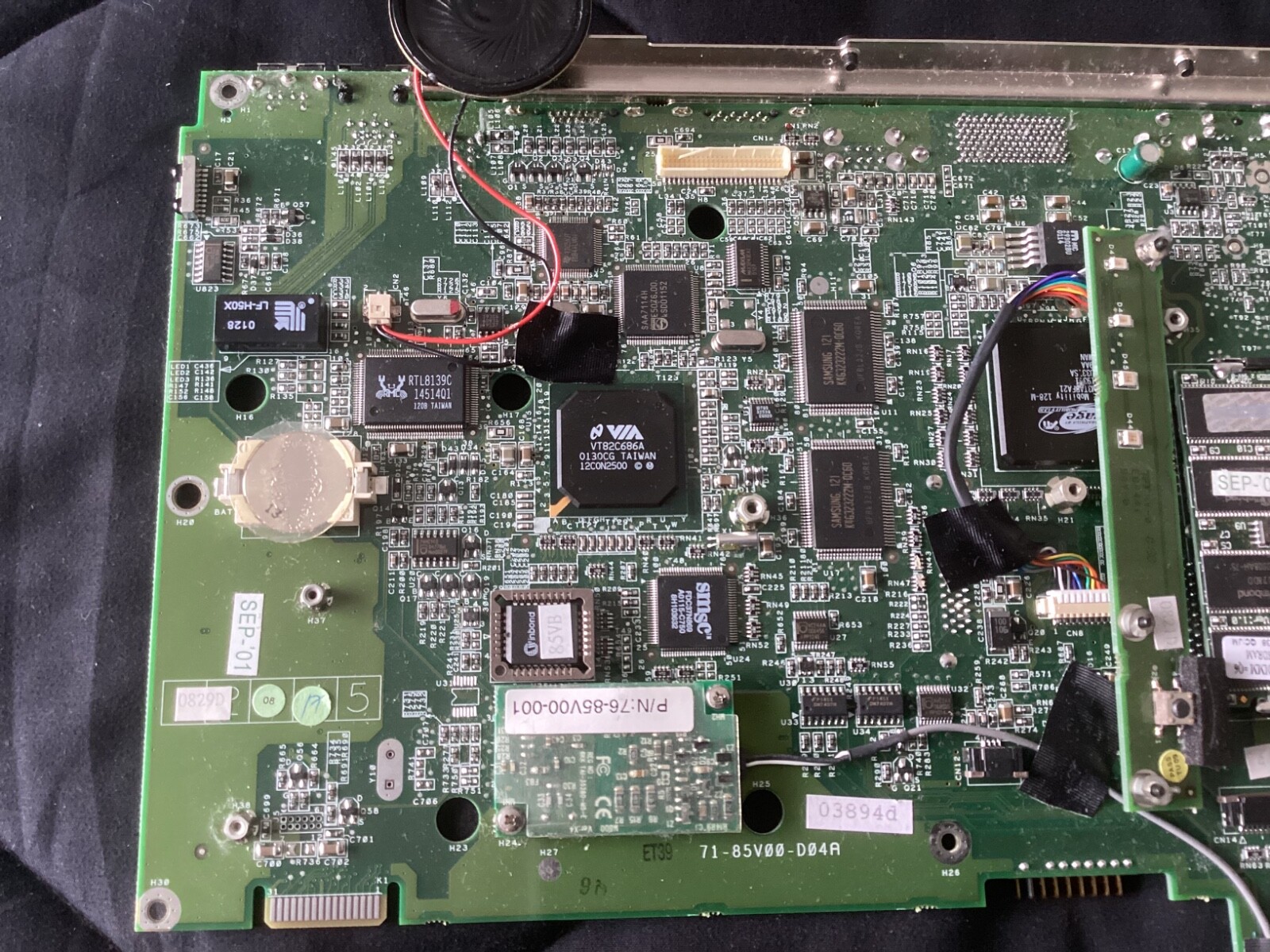 Sager/Clevo Motherboard 71-85V00-D04A With Misc parts