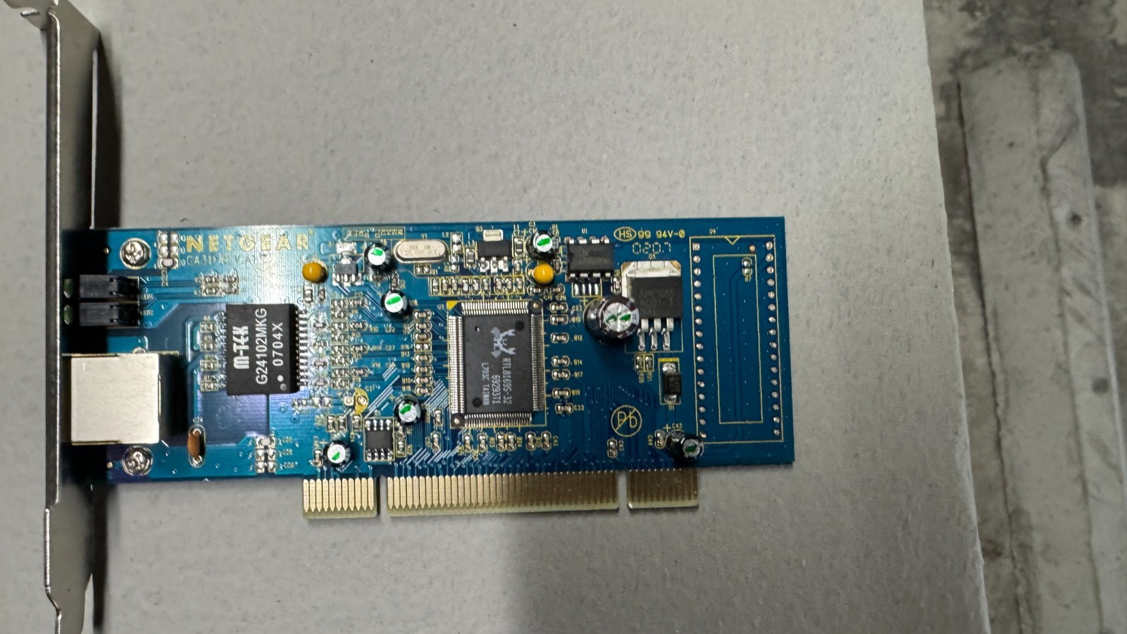 Netgear GA311 Rev-A1 Gigabit PCI Network Adapter — 10/100/1000 Mbps| RTL8169S