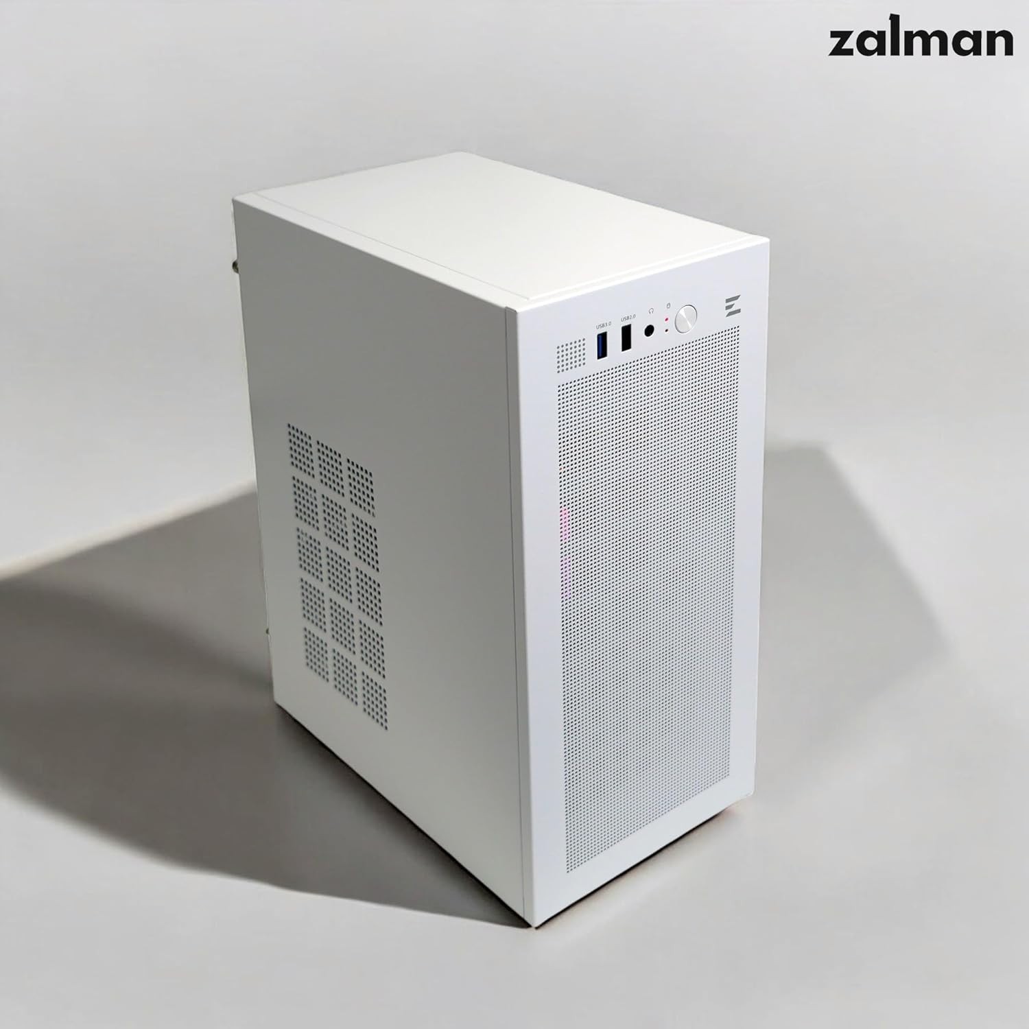 Sleek Mini Tower Case for Micro-ATX and Mini-ITX – White