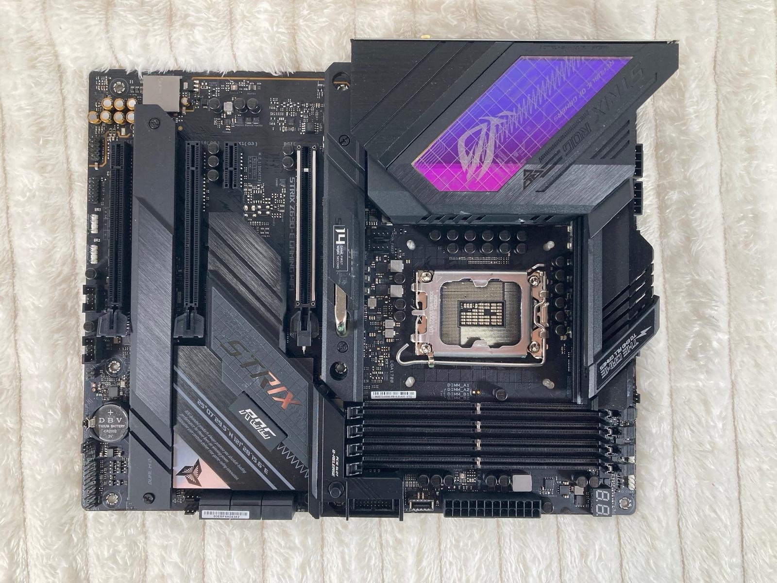 ASUS ROG Strix Z690-E Gaming WiFi ATX LGA1700 Motherboard Untested As Is