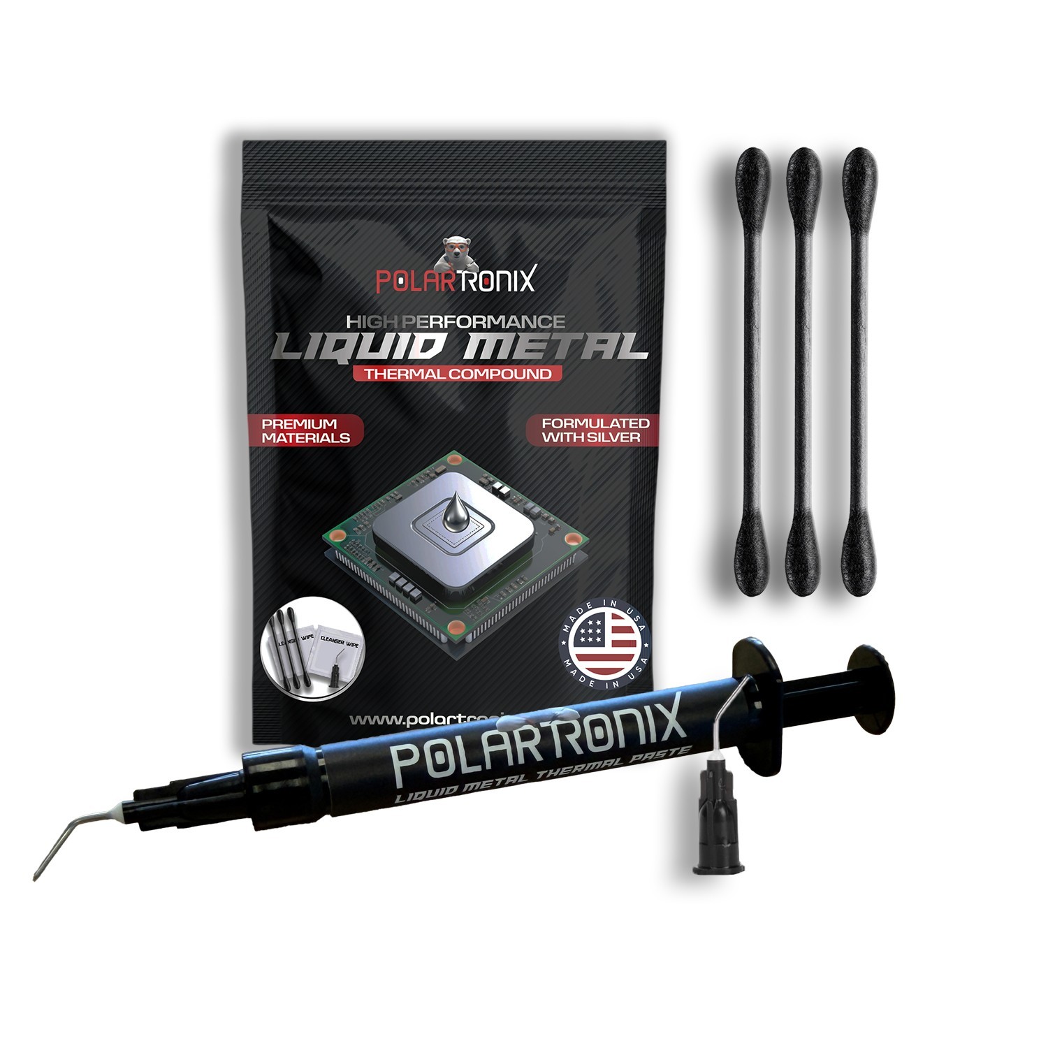 PolarTronix Liquid Metal Thermal Compound 1 gram | CPU GPU PS5 Extreme Cooling