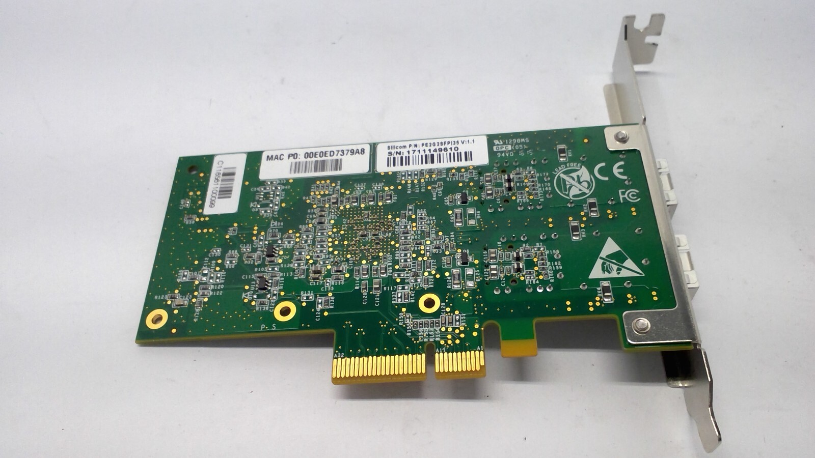 Dell 0002V2 Intel i350 Dual Port SFP 10GB PCI-e Ethernet Server Adapter i350-AM2