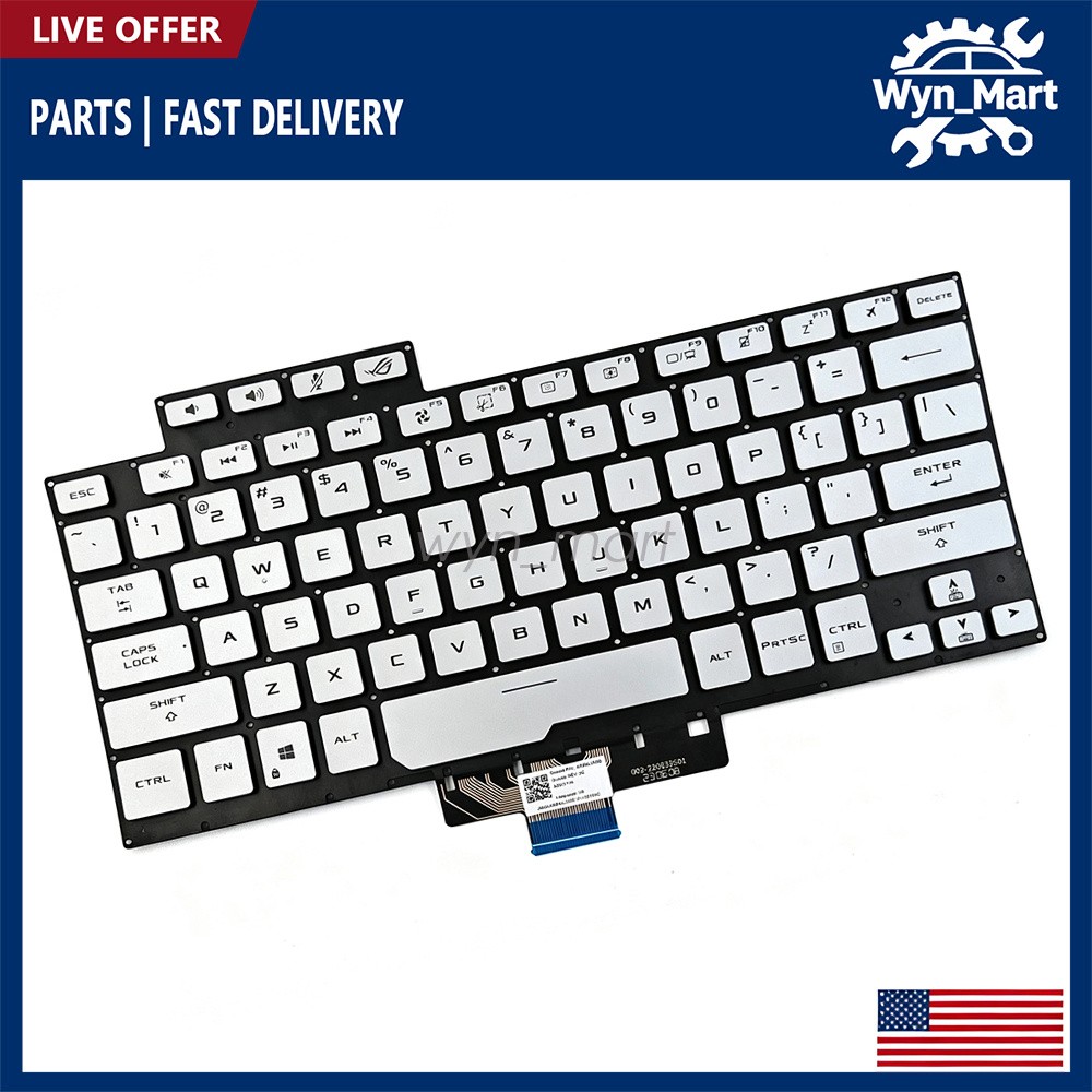 For ASUS ROG Zephyrus GA401Q GA401U G14 GA401 New Keyboard Backlit Silver
