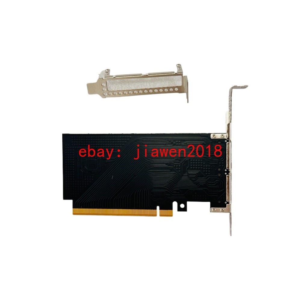 External PCI Express x16 to SFF-8654 Adapter 2*PCI-E X8 + 2*Baseplate 70CM Cable